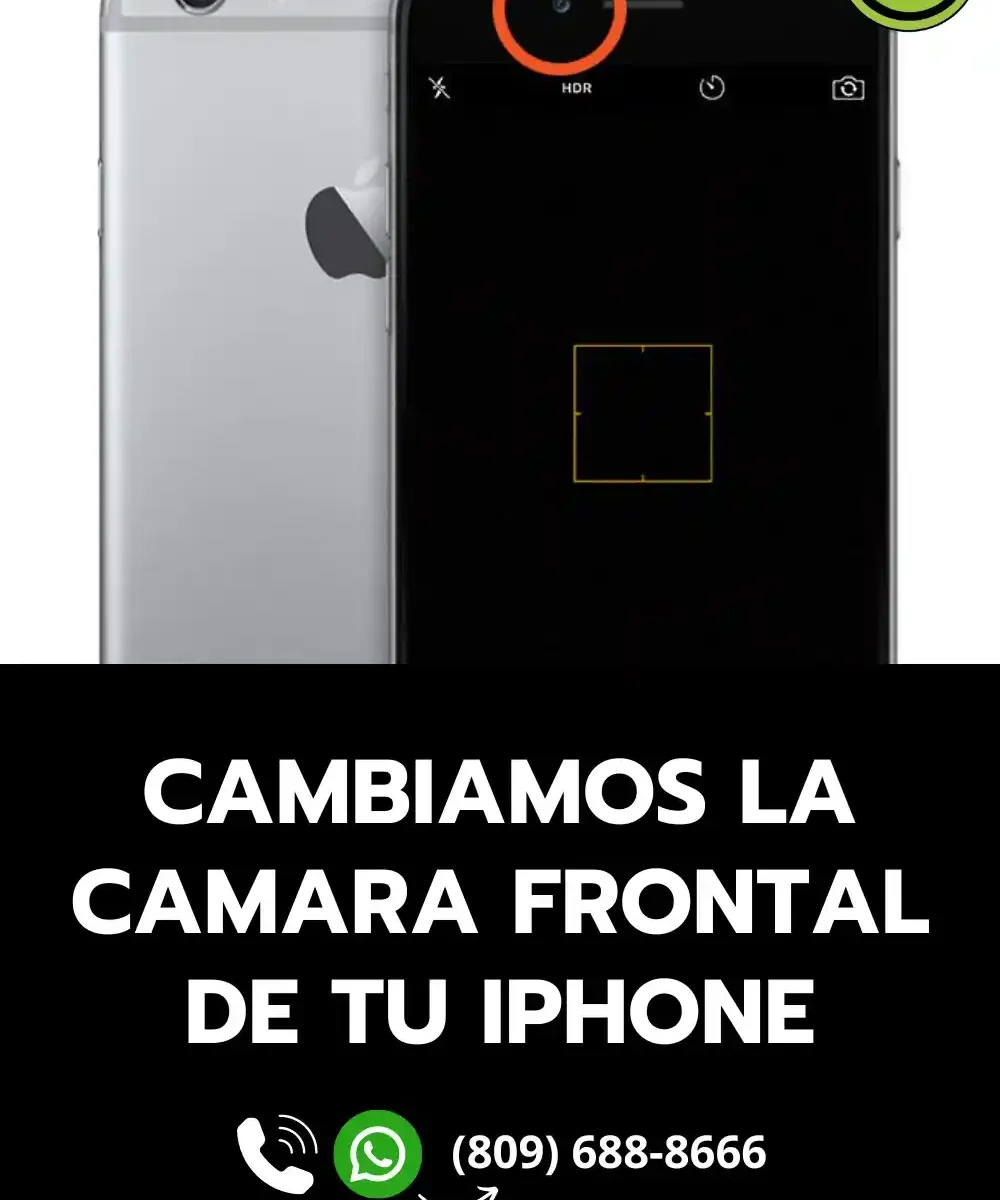 iPhone Camara Frontal (Selfie) Modelo del 6 al15 en Santo Domingo Este. República Dominicana.