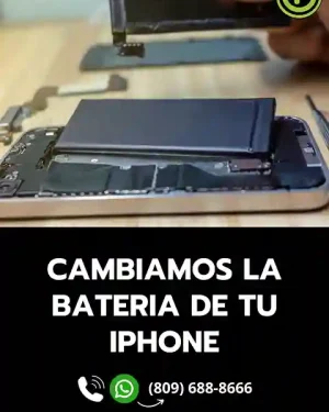 Cambio de bateria Iphone del 6 al 15 Santo Domingo Este. República Dominicana