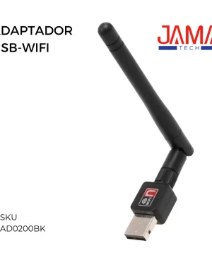 Adaptador USB Wifi con Antena AD0200BK Jama Tech