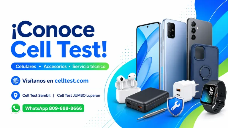 Cell Test: celulares, accesorios y servicio tecnico en Sambil y Jumbo Luperon